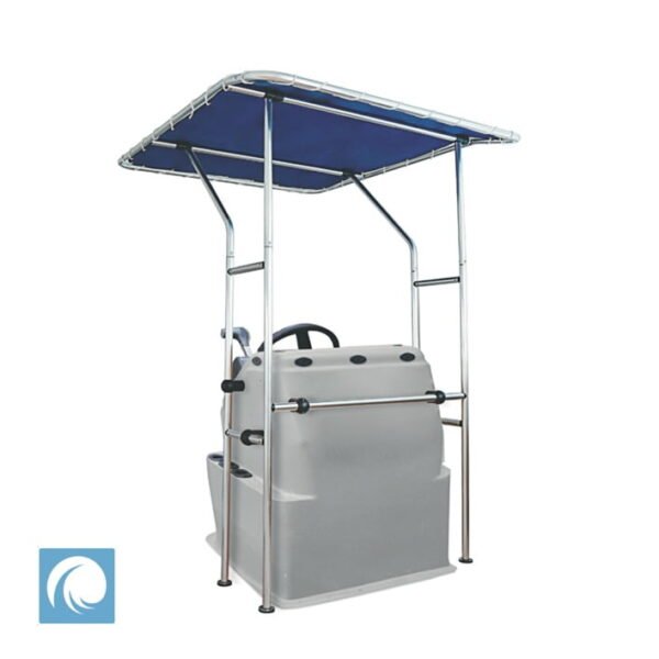 Heavy Duty T-Top Canopy for Centre Console. Pacific Blue