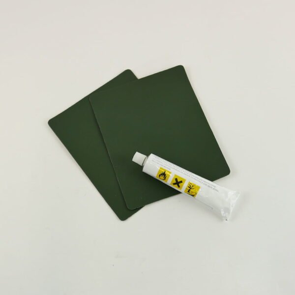 PVC Inflatable Repair Pads, Olive Green with Glue