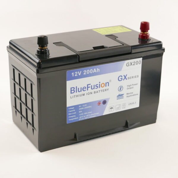 BlueFusion GX200 Lithium Ion Battery 200AH 12V 2520Wh, Max 60A Load with Charger