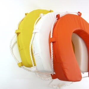 Complete Man Overboard Kit Yellow – Horseshoe Lifebuoy, LED Light and Backet