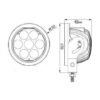 70W LED Spot & Flood (Combo) Beam, Boat Worklight