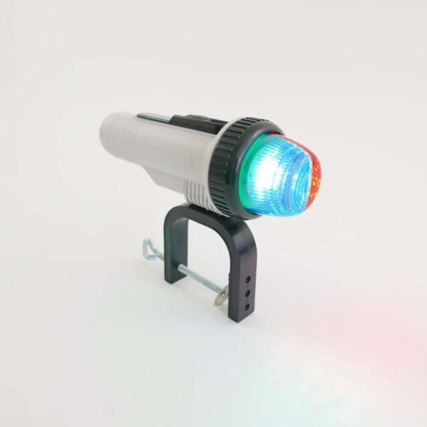 Portable LED Bow (Red/Green) Navigation Light with Clamp