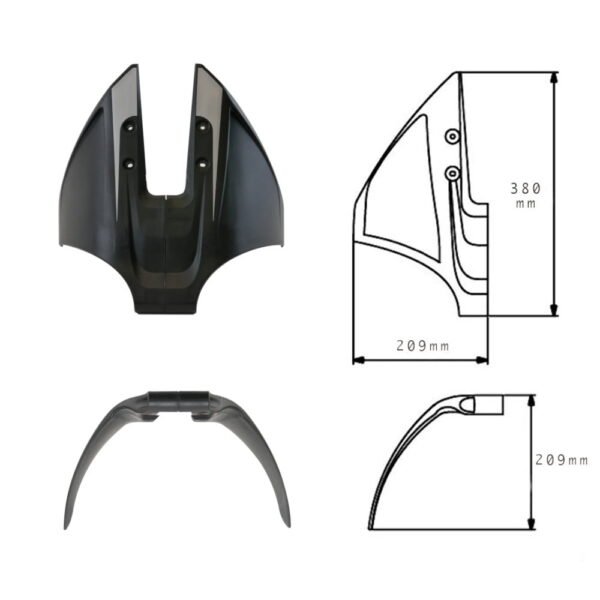 Hydrofoil Stabilizer Fins X-Wing design for Outboard Engines, 40HP to 250HP