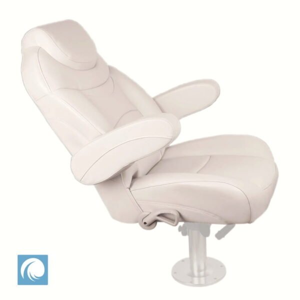 Boat Seat Premium Reclining Helm Chair for Yachts Caravans – Ivory Colour