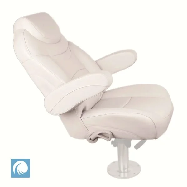 Boat Seat Premium Reclining Helm Chair for Yachts Caravans – Ivory Colour