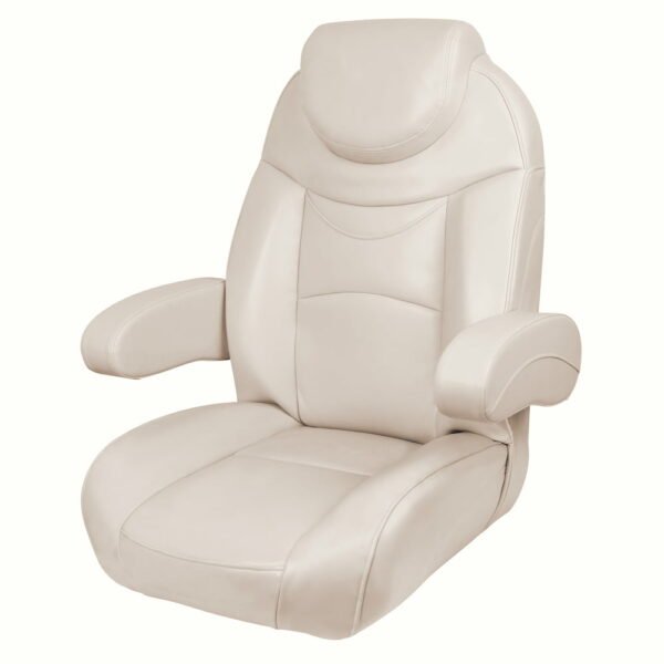 Boat Seat Premium Reclining Helm Chair for Yachts Caravans – Ivory Colour