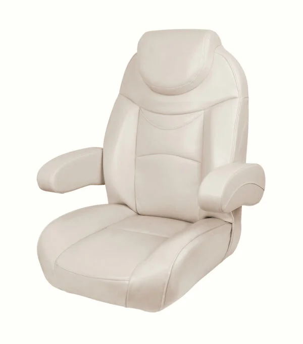 Boat Seat Premium Reclining Helm Chair for Yachts Caravans – Ivory Colour