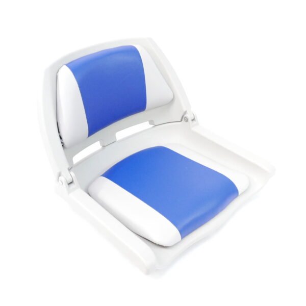 Lightweight Folding Boat Seat – Grey/Blue Style