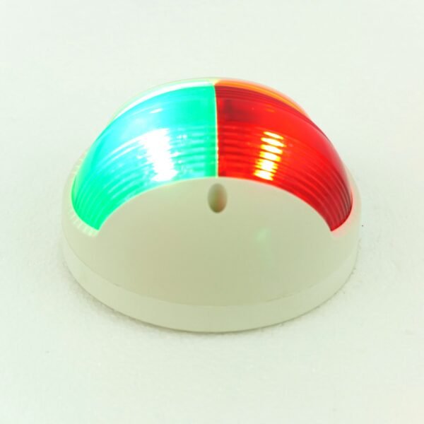 Red & Green Combination Bow LED Navigation Light DomeNav Range boats up to 20m
