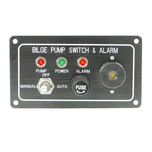 Bilge Alarm and Pump Switch Panel, 12V DC