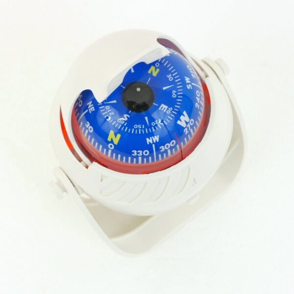 Illuminated Magnetic Navigation Compass – White, Large