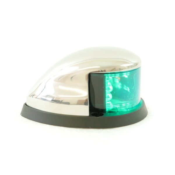 Stainless Steel LED Bi-Color (Red/Green) Bow Navigation Light 12V