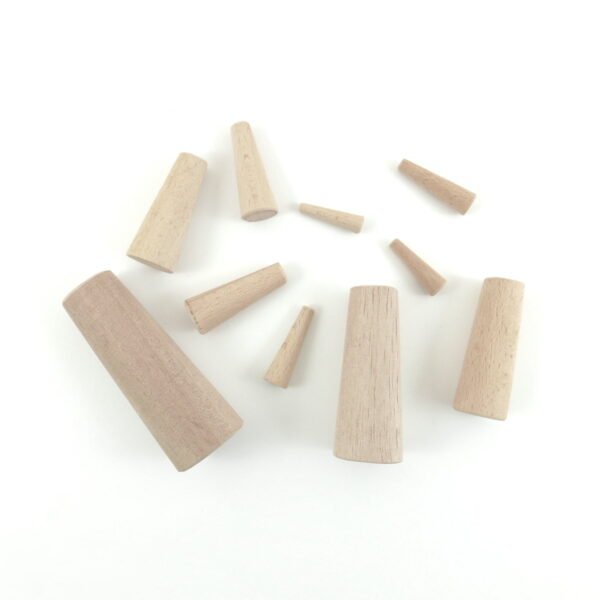 Soft Wood Emergency Conical Plugs (Bungs), Set of 10