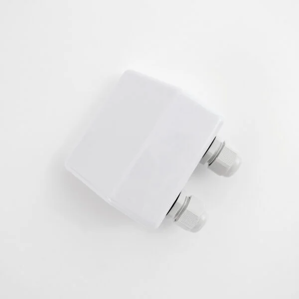 Solar Panel Cable Gland, Dual Cable Entry, White