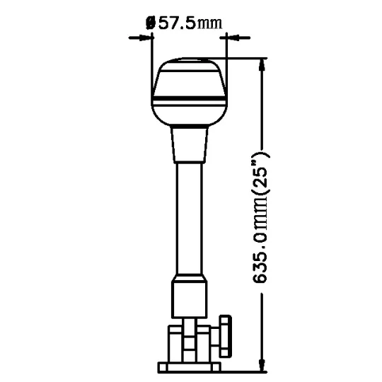 All Round LED Light with Adjustable Base. 635mm (L)