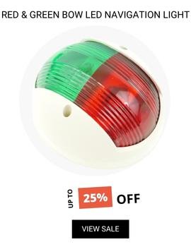 Red & Green Combination Bow LED Navigation Light